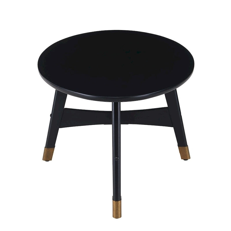 Tavolino rotondo in legno stile Mid-Century Modern