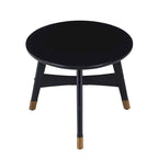Tavolino rotondo in legno stile Mid-Century Modern