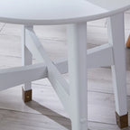Tavolino rotondo in legno stile Mid-Century Modern