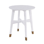 Tavolino rotondo in legno stile Mid-Century Modern