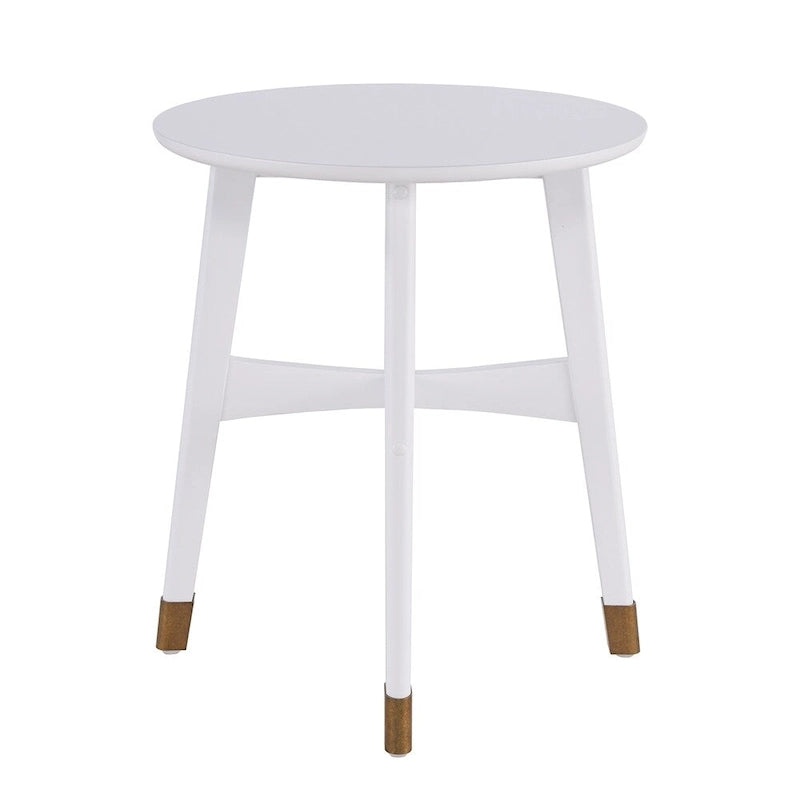 Tavolino rotondo in legno stile Mid-Century Modern