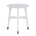 Tavolino rotondo in legno stile Mid-Century Modern