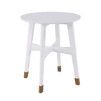 Tavolino rotondo in legno stile Mid-Century Modern