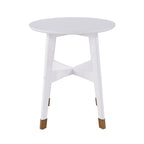 Tavolino rotondo in legno stile Mid-Century Modern