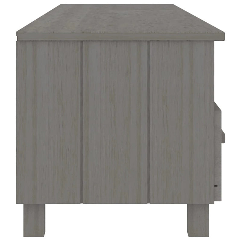 Mobile Porta TV con Cassetti e Vani - Legno Massello di Pino, 158x40x40 cm