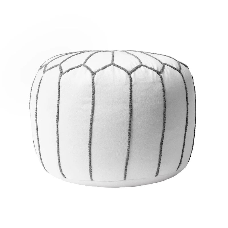 Pouf Ottomano Classico in Cotone Marocchino