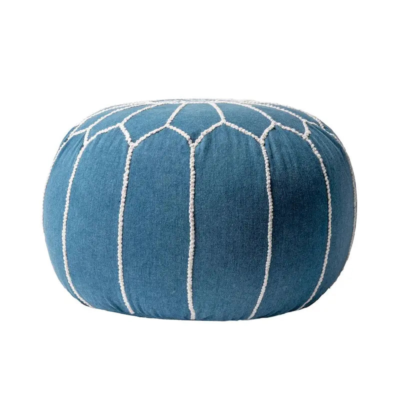 Pouf Ottomano Classico in Cotone Marocchino