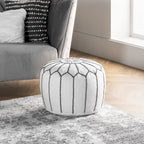 Pouf Ottomano Classico in Cotone Marocchino