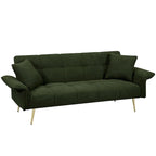 Divano Letto Futon Convertibile da 70,1" con Braccioli Pieghevoli