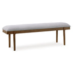 Panca da pranzo imbottita grigio/marrone - 59,25 L x 15,13 P x 19,75 A