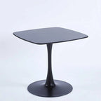 Tavolo da pranzo rotondo con piedistallo e piano in MDF