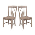 Soma Solid Wood Fanback Chairs Set of 2