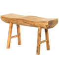 Panca decorativa in legno intagliato