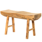 Panca decorativa in legno intagliato