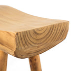 Panca decorativa in legno intagliato