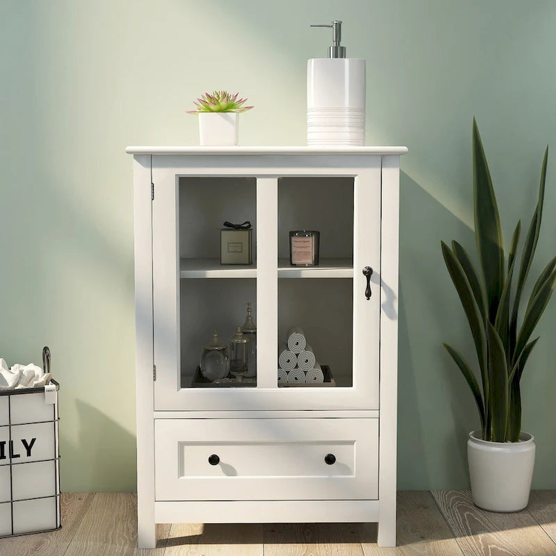 Mobile credenza con ante in vetro