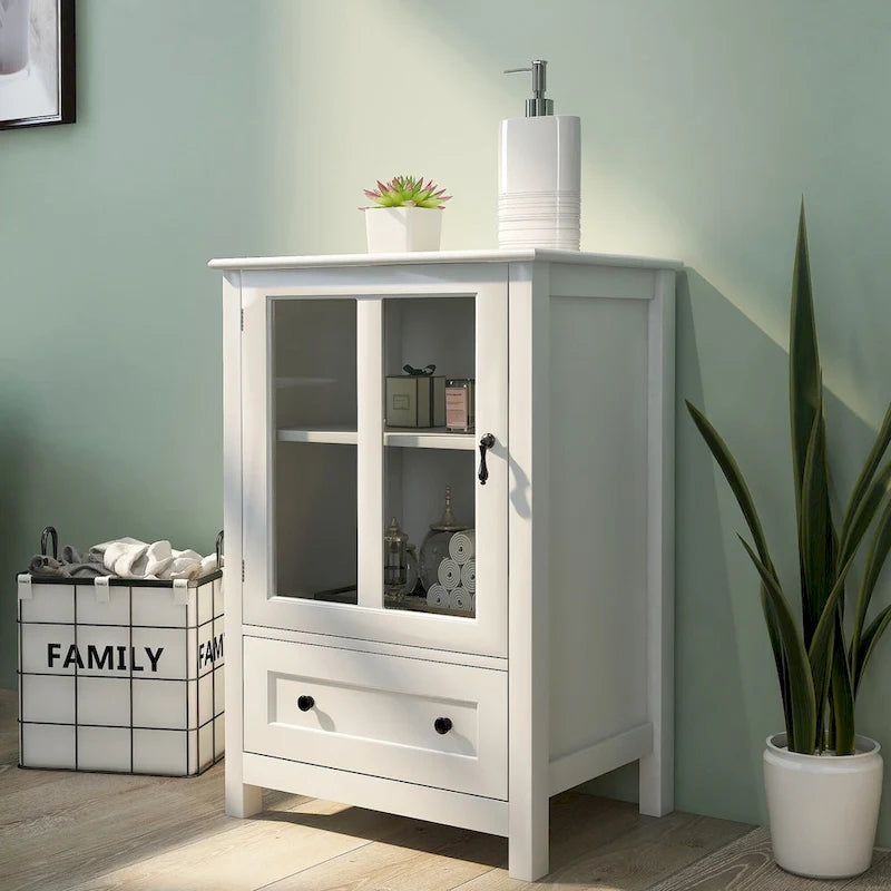 Mobile credenza con ante in vetro