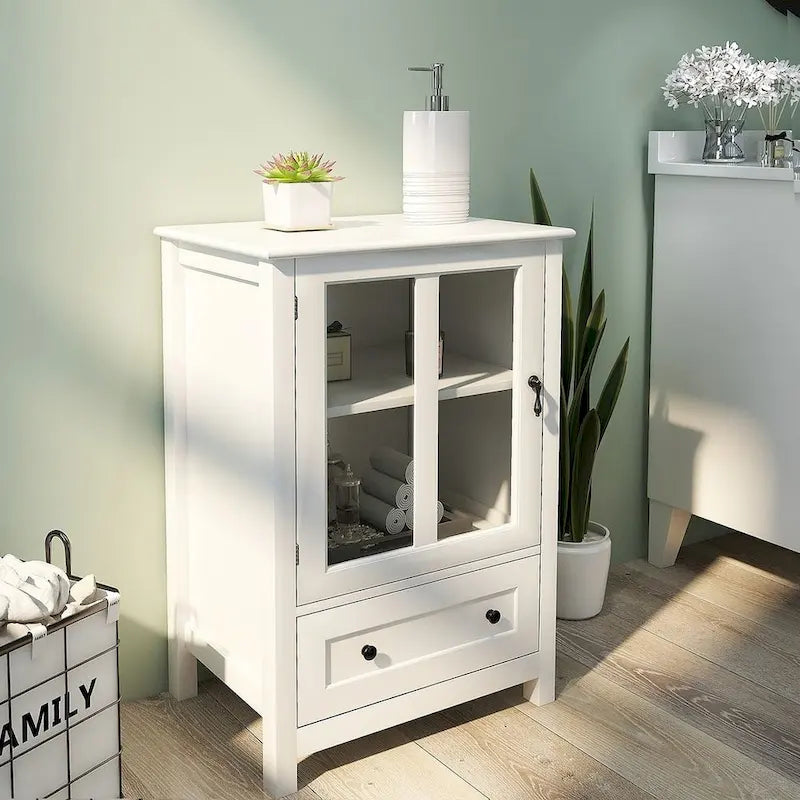 Mobile credenza con ante in vetro